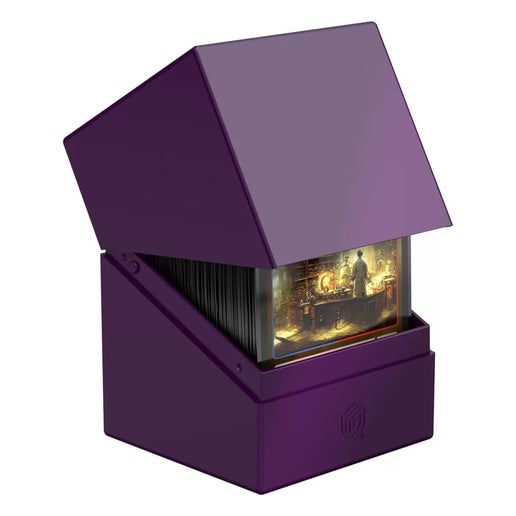 Ultimate Guard Boulder Deck Case 100+ Standard Size Solid Purple Deck Box