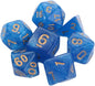 Starry Sky blue dice set