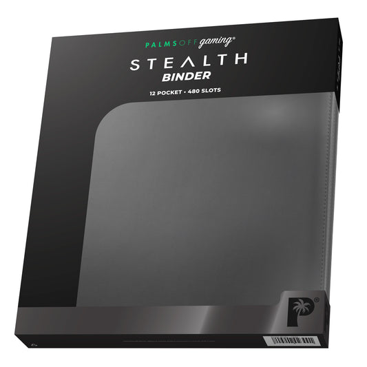 Palms Off Stealth Series 12 Pocket Zip Trading Card Binder - BLACK