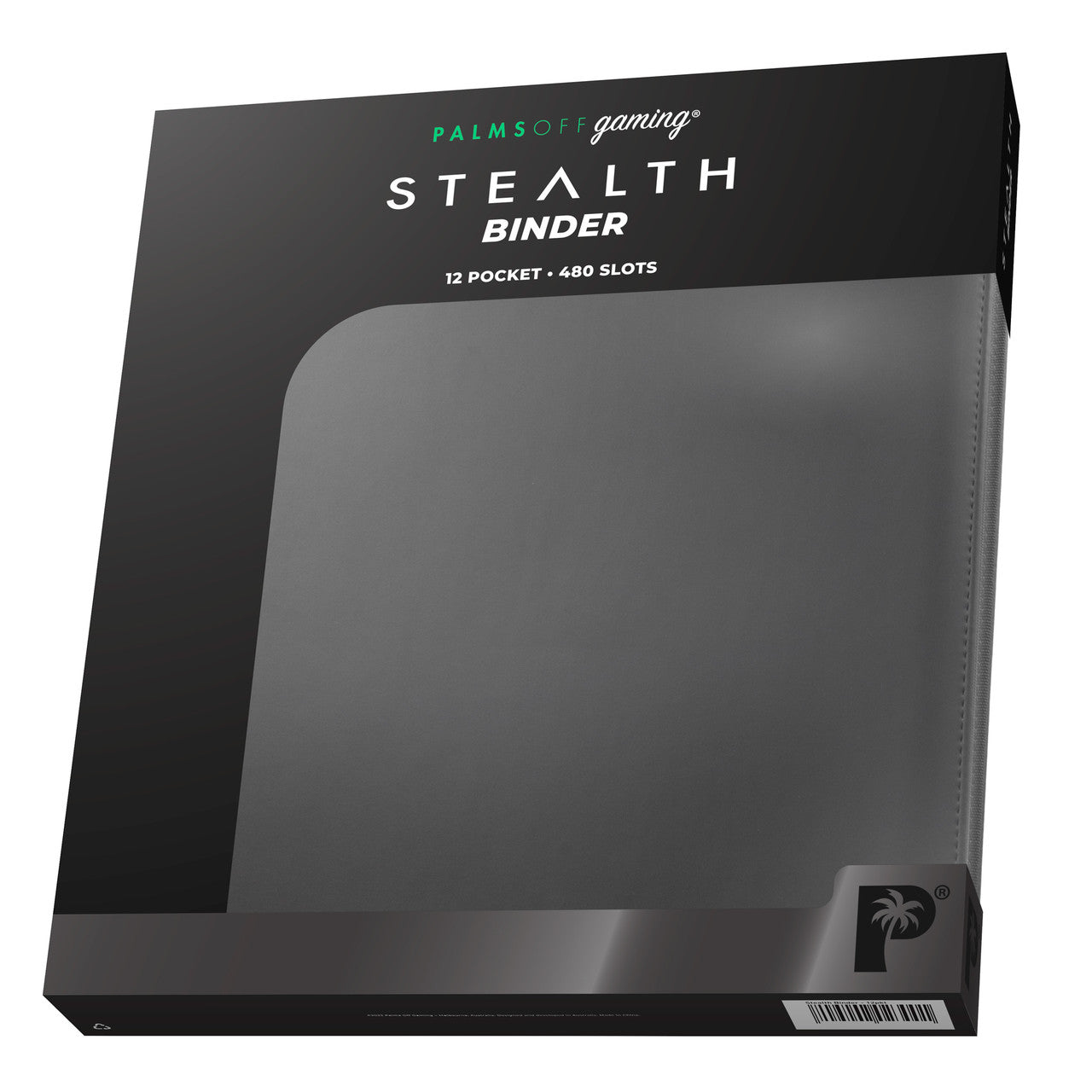 Palms Off Stealth Series 12 Pocket Zip Trading Card Binder - BLACK