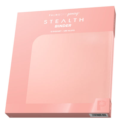 Palms Off Stealth Series 12 Pocket Zip Trading Card Binder - BLACK