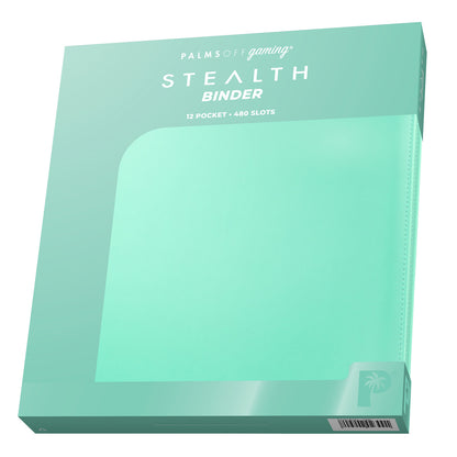 Palms Off Stealth Series 12 Pocket Zip Trading Card Binder - BLACK