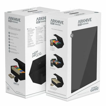 Ultimate Guard: Deck Case – XenoSkin Monocolour Arkhive Flip Case 800+ – Black