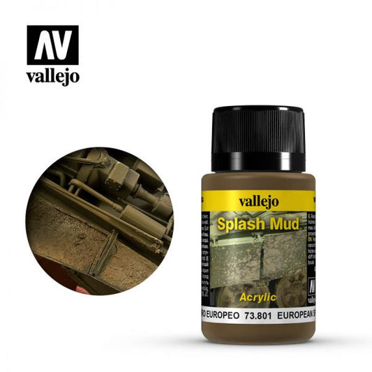 Vallejo - Weathering Effects - Splash Mud - European Splash Mud 40ml