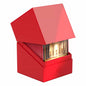 Ultimate Guard Boulder Deck Case 100+ Standard Size Solid Red Deck Box