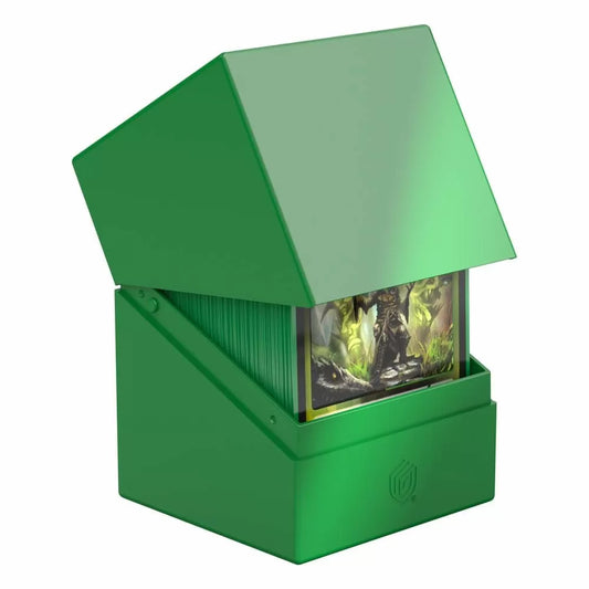 Ultimate Guard Boulder Deck Case 100+ Standard Size Solid Green Deck Box