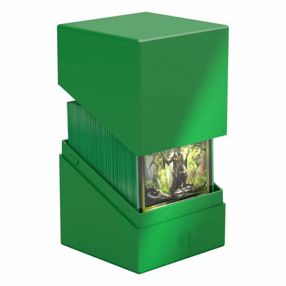 Ultimate Guard Boulder Deck Case 100+ Standard Size Solid Green Deck Box