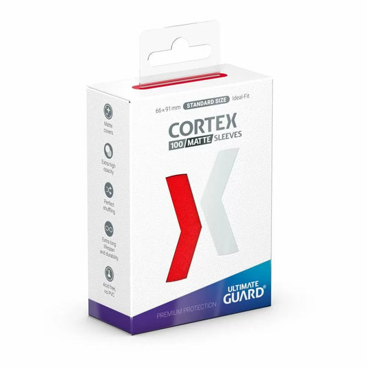 Ultimate Guard Cortex Sleeves Standard Size Red Matte (100)