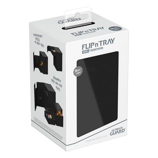 Ultimate Guard: Deck Box – XenoSkin Twin Flip´n´Tray 100+ – Black